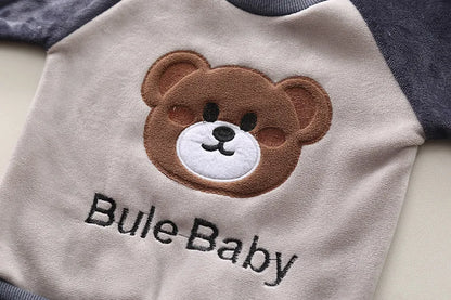 Winter Baby Boys Clothes Autumn Boys Clothing Sets Cute Cartoon Coat + Vest + Pants Girls Suits 1 2 3 4 Years New Kids Clothes