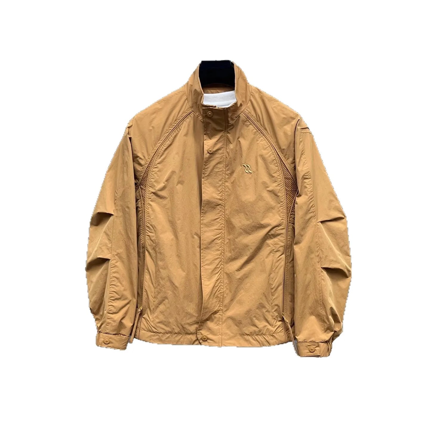 Men's Coat New 2026 Tooling Stand-up Collar Jacket Spring and Autumn Outdoor Casual Top