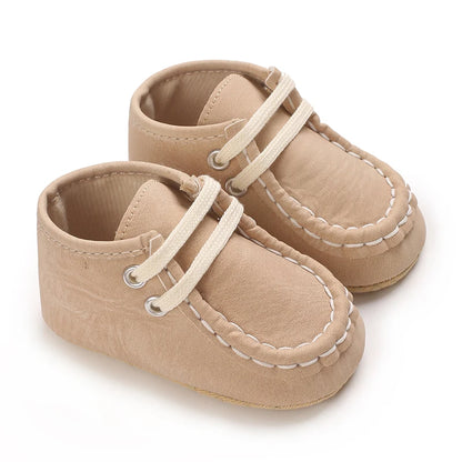 Classic Casual  Baby Shoes for Boys 0-1 Year Old Lace-Up Spring Autumn Soft Sole Comfortable Casual Walking Shoes