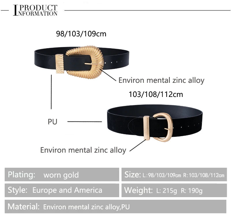 Luxury Women Belts Double G Buckle Genuine Leather Belts for Lady Vintage Jeans Casual Strap