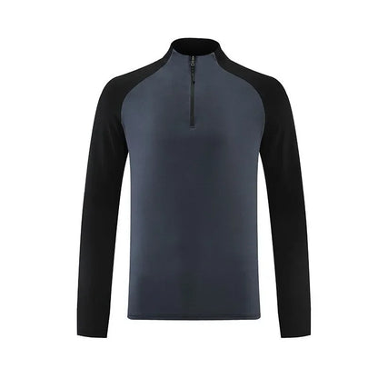 Men's Quick Dry Tracksuits T-shirt Pants Spring Autumn Stand Collar Long Sleeve Breathable Sports Fitness Training Quality Suits