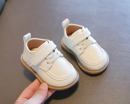 Baby Shoe 2023 Spring New British Style Leather Shoe for Boy Girl Soft Bottom Anti-slip Comfortable Shoe First Walkers Kids Shoe