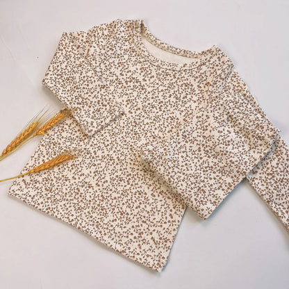 Baby Pajamas Casual Home Clothes Children's Clothing Cherry Lemon Flowers Pajama Baby Infant Autumn Spring Winter 2022