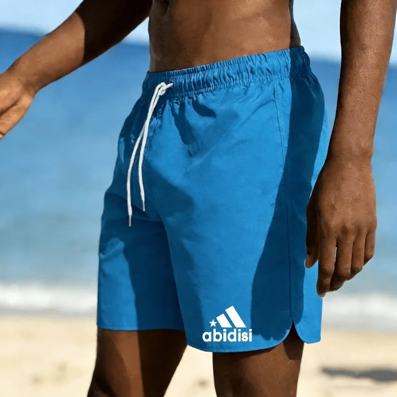Men's summer beach swimming shorts are fashionable, breathable, fast drying, and comfortable shorts