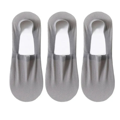 3-Pack Invisible Boat Socks – Breathable Low-Cut Socks