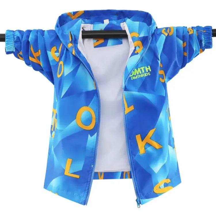 2023 Teenager Girls Jacket Fashion Casual Gradient Hooded Coat Boys Blazer Spring Autumn Windproof Sweet Coats Windbreaker