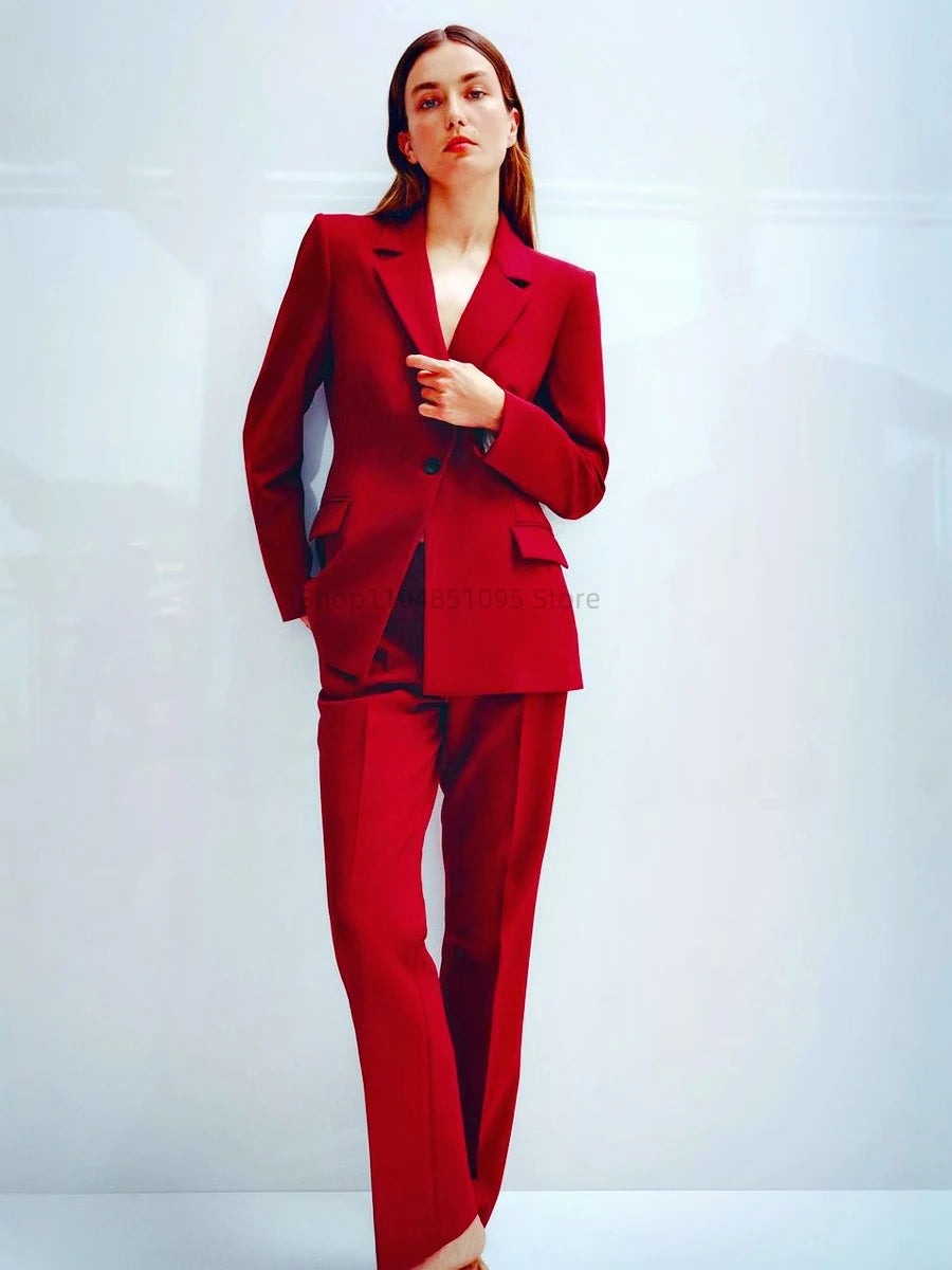 Elegant Fashionable Women's Suit One Button Jacket Autumn/Winter New Style Office Job Interview Western Style Casual Clothes