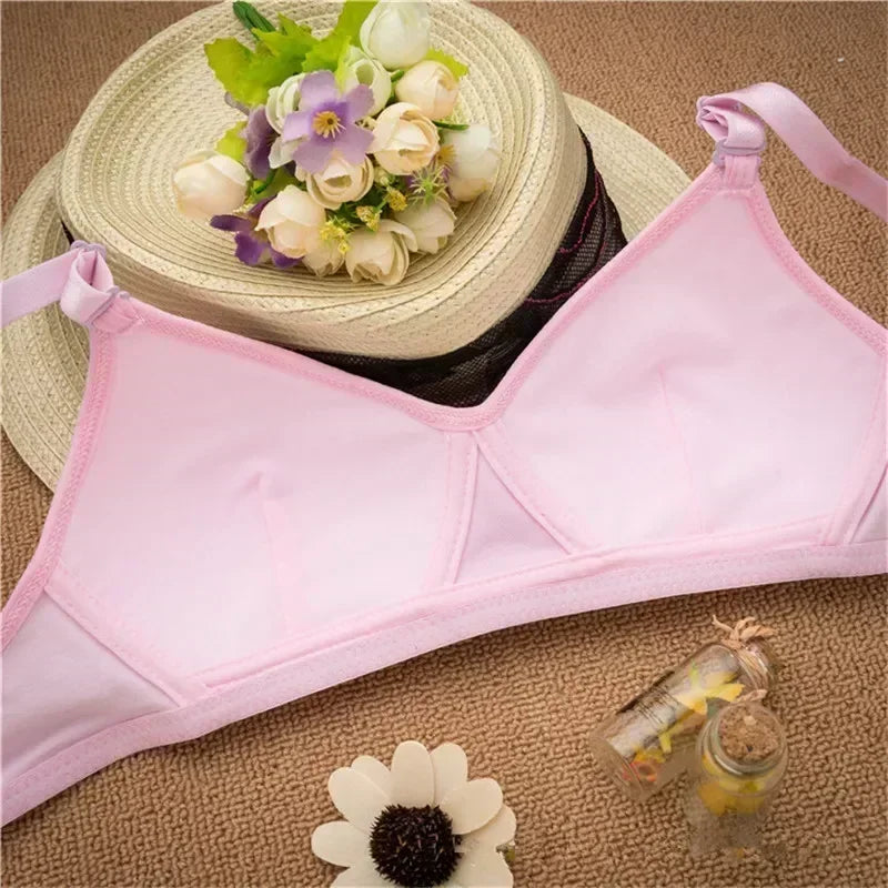 2024 Girls Training Bra Wireless Thin Cup Bra Fashion Comfortable Teenage Underwear