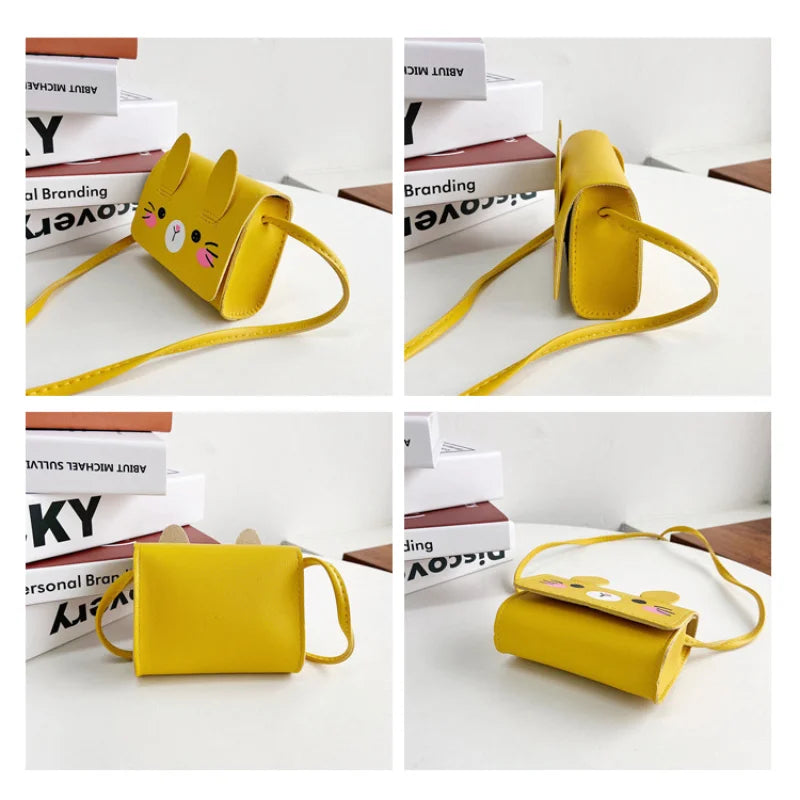 Children's Accessories Small Shoulder Bag Cute Rabbit BabyGirls Small Crossbody Bags Cartoon Kids Boys Mini Coin Purse Handbags