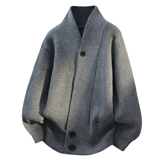 New Fashion Design Men V-neck Cardigans Sweaters Men Spring Autumn Outwear Loose Sweatercoat Csual Knitted Sweaters Size 4XL