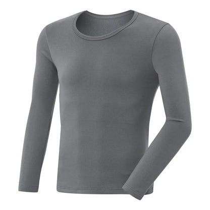 Men Undershirts Men's Winter Thermal Underwear Thin Fleece Elastic Compression Fitness For Winter Sports First Layer Wear ﻿