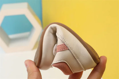 0-5 Years New Baby Shoes For Boy Leather Toddler Barefoot Shoes Soft Sole Outdoor Kids Tennis Fashion Little Girls Sneakers