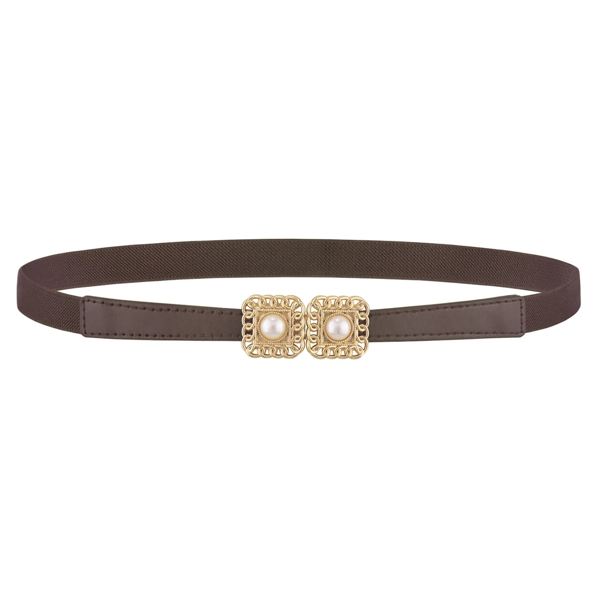 SISHION Summer Fashion Women Belts SH024 PU Leather Thin Elastic Waist Belt Slim Waistband Black Camel Coffee Plus Size