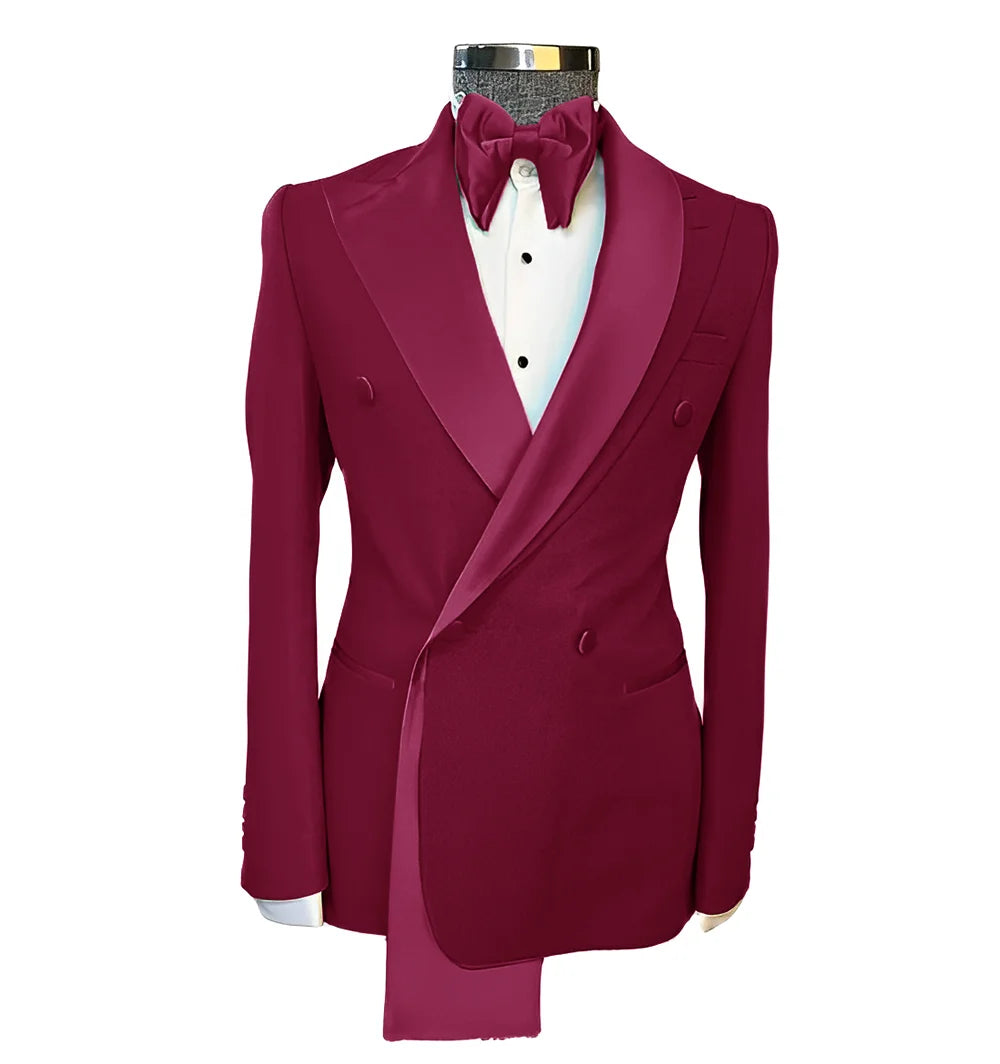 Men's Suits Single Jackets Wedding Groom Tuxedos Peak Lapel Design Blazer for Men Fashion Customization Clothing