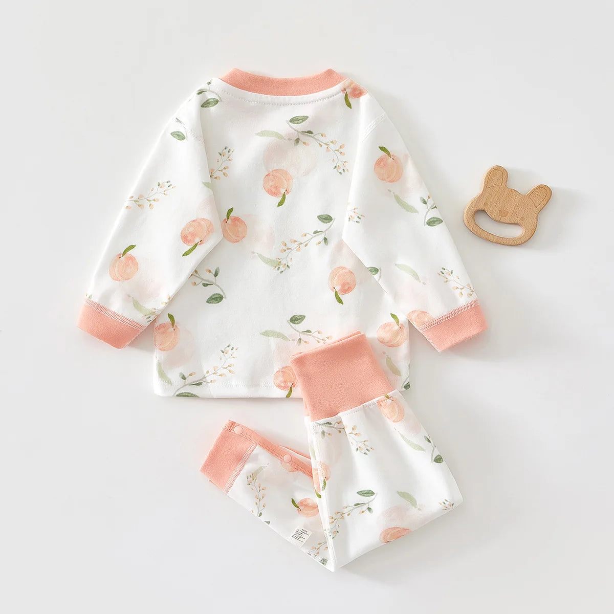 Baby Underwear Set Autumn and Winter Newborn Clothes Pure Cotton Bottom Split High Waist Men's and Women's Baby Clothes 2pce Set