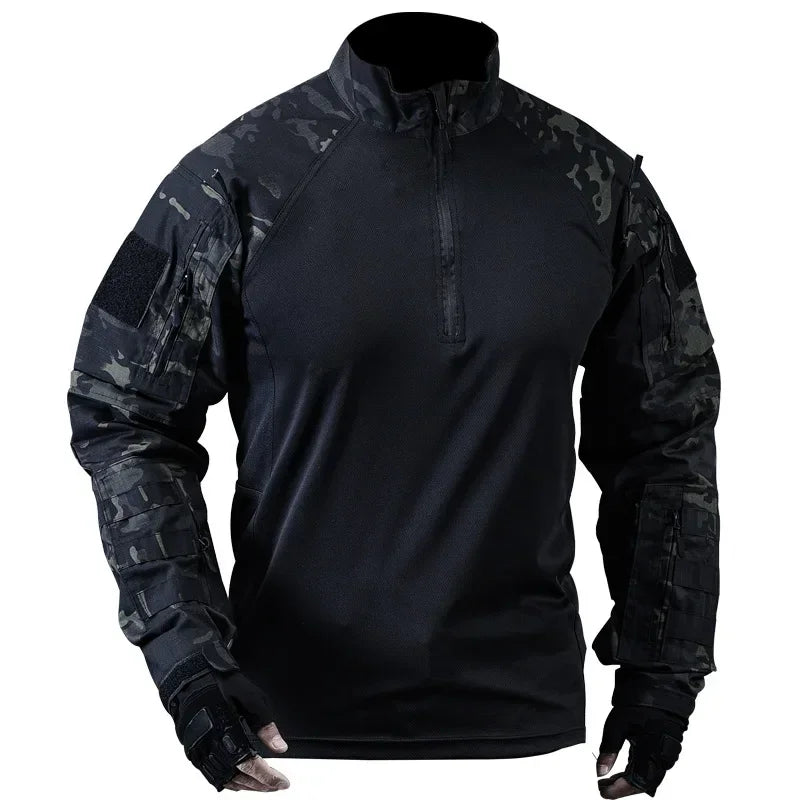 Outdoor Combat Tactical Suits Wear Resistant T-Shirt + Cargo Pants Men Clothes Shirts Airsoft Paintball Hunting Clothes