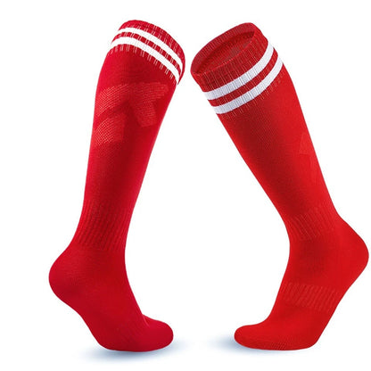 Loogdeel Kids Youth Adult Soccer Socks Stripe Knee High Softball Baseball Sports Socks Breathable Football Socks for Men Women