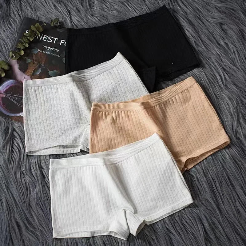 Women Boxers Underwear Cotton Ladies Safety Pants Female Seamless Underpants Solid Cozy Boyshorts Sexy Lingerie Трусы Женские