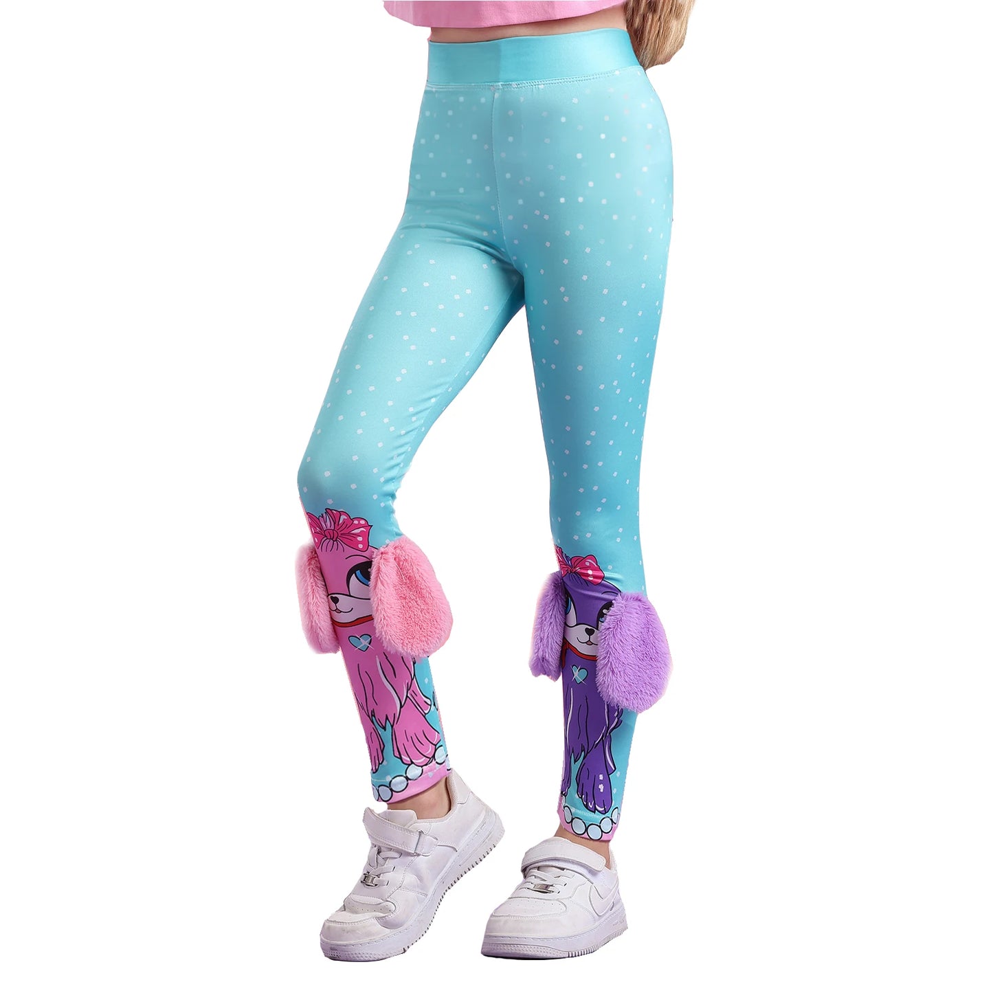 Girls' tight pants sports leggings cute and interesting 3D girls pants crazy pants