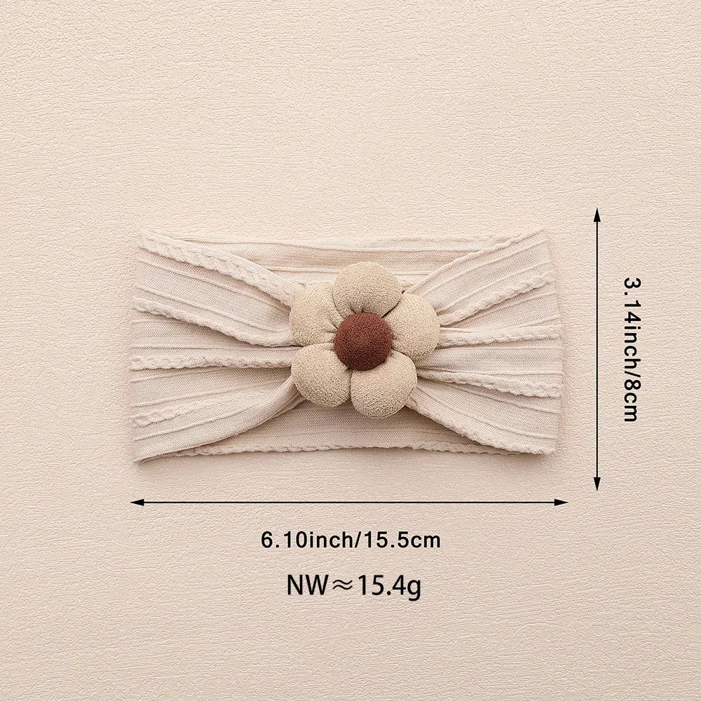 Girls Item Baby Girl Baby Headbands Hair Accessories Nylon Turban for Newborn Headwear Flower Kids Headbands Children Hairbands