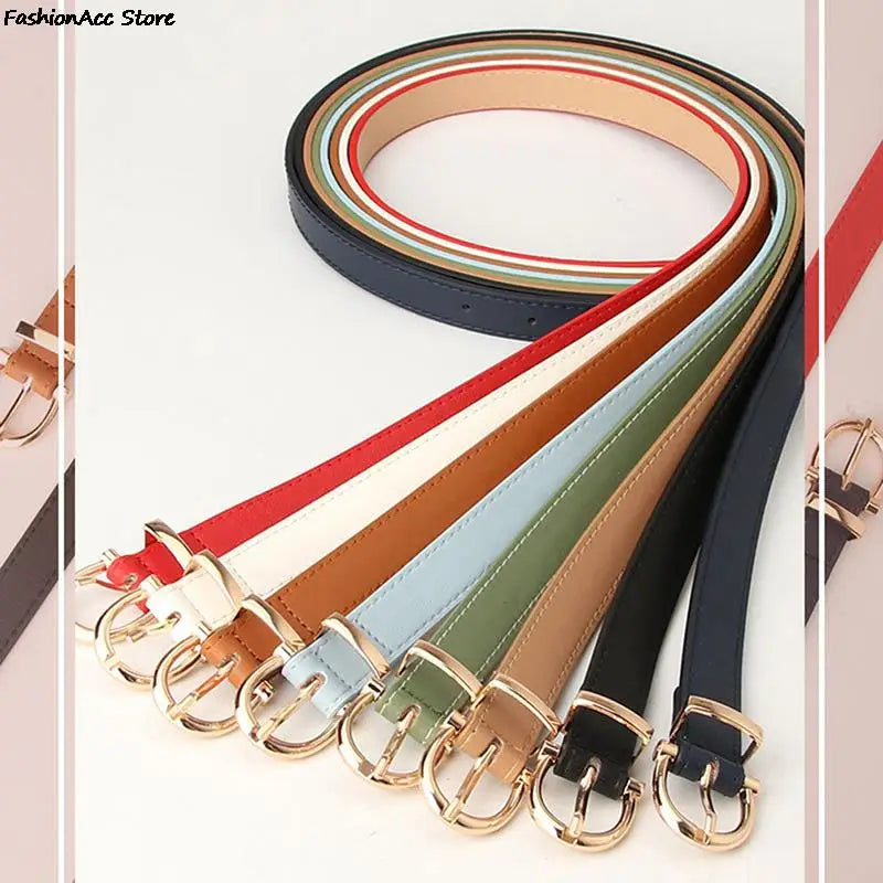 Leather Female Belt Strap Black Brown Green Women Belts Ladies Dress Belt Girls Pants Jean Waist Belt