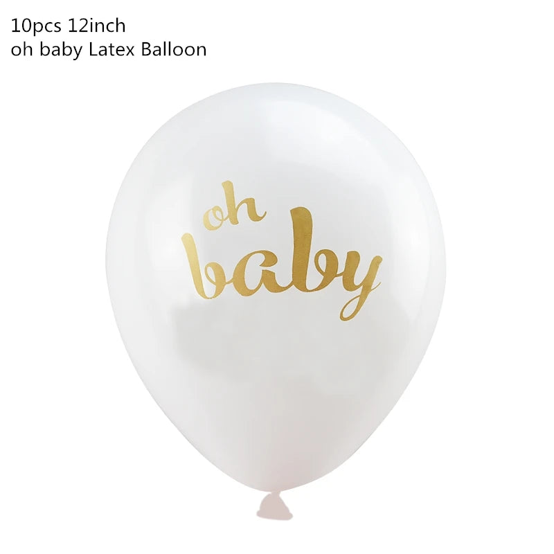 Baby Shower Boy Girl Decorations Set It's a Boy It's a Girl oh baby Balloons Gender Reveal Kids Birthday Party Baby Shower Gifts