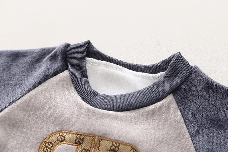 Winter Baby Boys Clothes Autumn Boys Clothing Sets Cute Cartoon Coat + Vest + Pants Girls Suits 1 2 3 4 Years New Kids Clothes