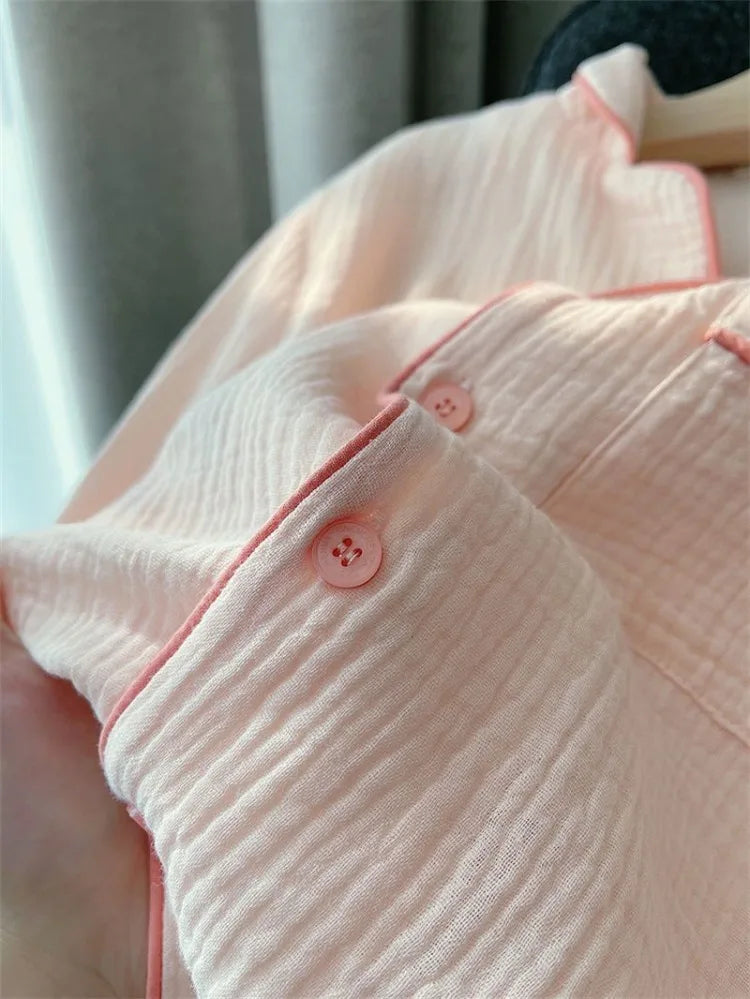 Kids Girls' Lightweight Style Pajamas Solid Color Long Sleeve Pant Set Air Conditioning Wear Indoor Outdoor Toddler Sleepwear