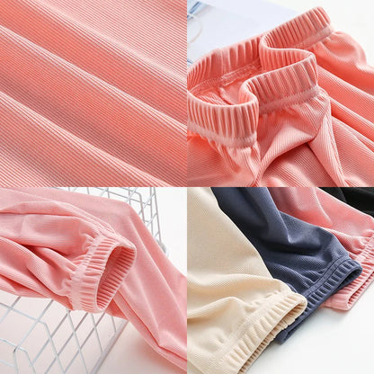 Kids Clothes for Teen Girls Pink Pants 2 To 12 Year Fashion 2022 Summer Green Casual Wide Leg Pants Children Loose Cool Trousers