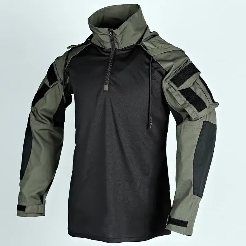 Tactical Cargo Suits T-Shirt And Cargo Pants Men Clothes Shirts Airsoft Paintball Hunting Clothes Wear Resistant Outdoor