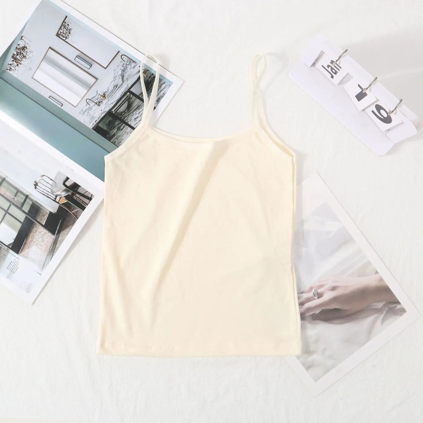 Adolescent Girls' Underwear Vest Without Steel Ring Elementary School Students' Strapless Solid Color Vest Children's Base Shirt