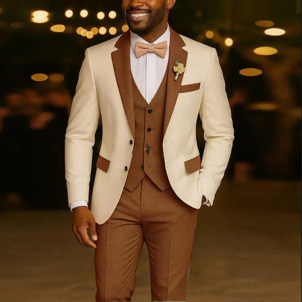 Men's Suit Costumes 3 Pieces Blazer Light Green Vest Pants Wedding Tuxedos Formal Male Suit for Wedding Groomsmen Prom