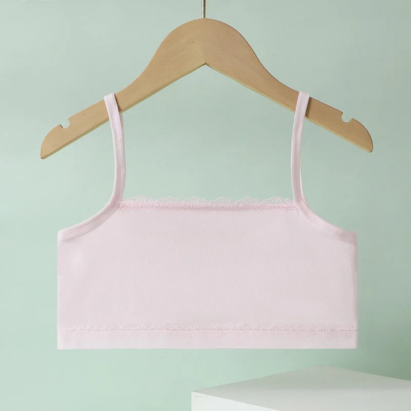 Undershirt Bra Girls Cotton Kids Clothes Gopia Tight for Girls Underwear White Top Girl Summer Tops for Children Crop Vest Dress