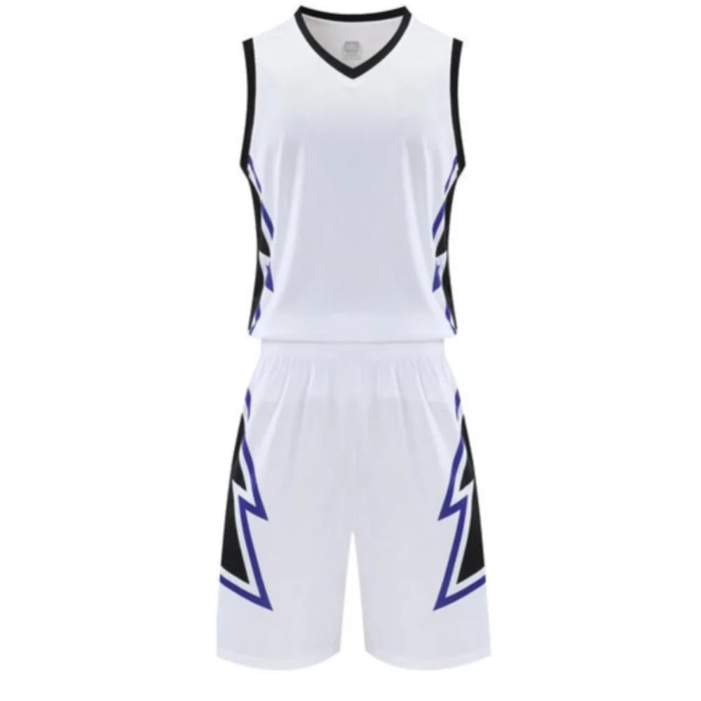 Boys Basketball Suits Sports Vest Shorts Suit Basketball Uniform Vest Suit Quick-dry Sport Sleeveless T-shirt Short Men