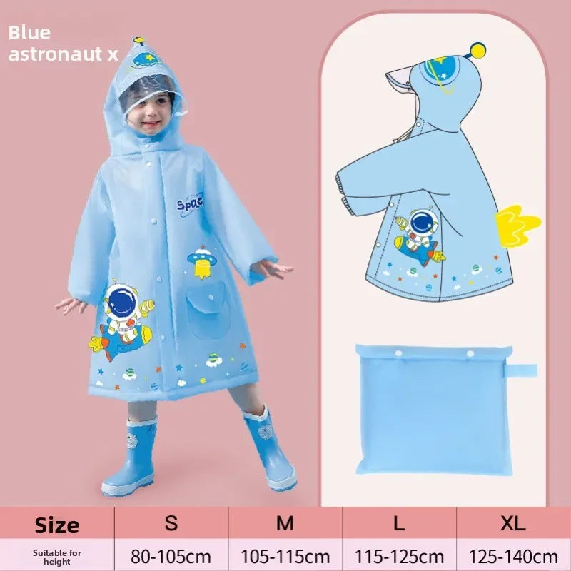 Cartoon raincoats, girls' and boys' raincoats