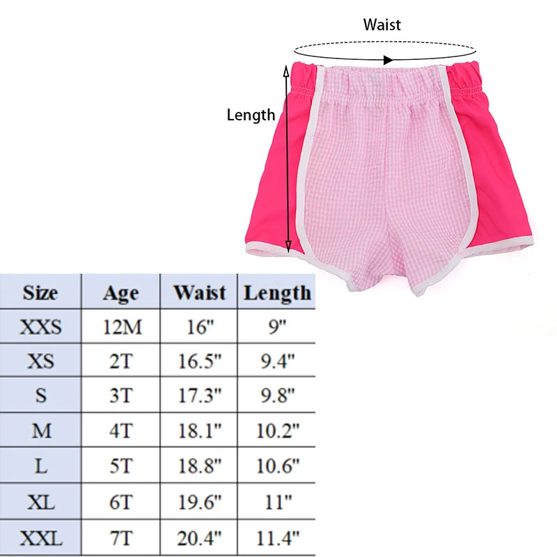 Girls Athletic Shorts Seersucker Lightweight Running Shorts For Teens Kids Quick Dry Sports Active Short Pants