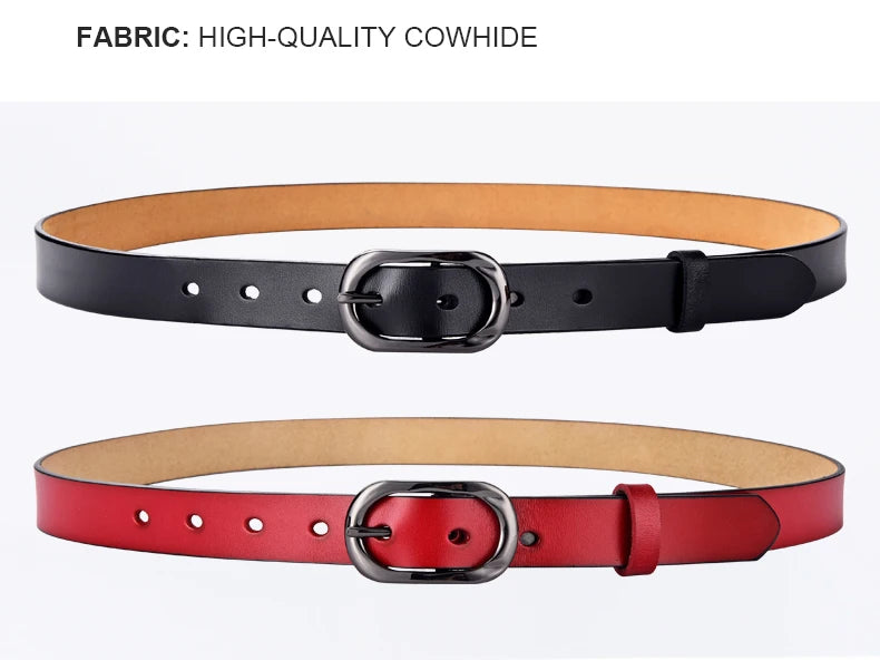 Alloy women Belts New style luxury for Genuine Leather Fashion Pin Buckle Jeans Decorative Ladies Retro Decorative