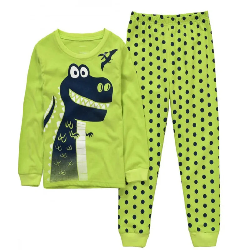 Kid Pajamas Set Baby Boy Clothes Girl Sleepwear Nightwear Children Santa Claus Christmas Pyjamas Cotton Clothing Set 2-7T