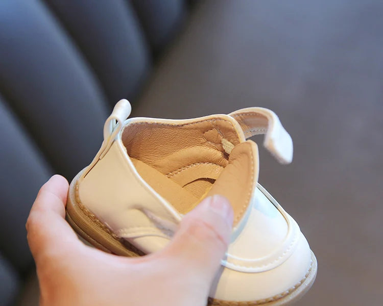 Baby Shoe 2023 Spring New British Style Leather Shoe for Boy Girl Soft Bottom Anti-slip Comfortable Shoe First Walkers Kids Shoe