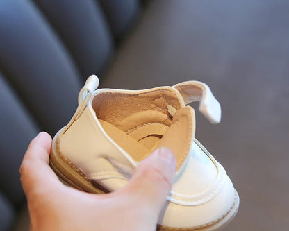 Baby Shoe 2023 Spring New British Style Leather Shoe for Boy Girl Soft Bottom Anti-slip Comfortable Shoe First Walkers Kids Shoe