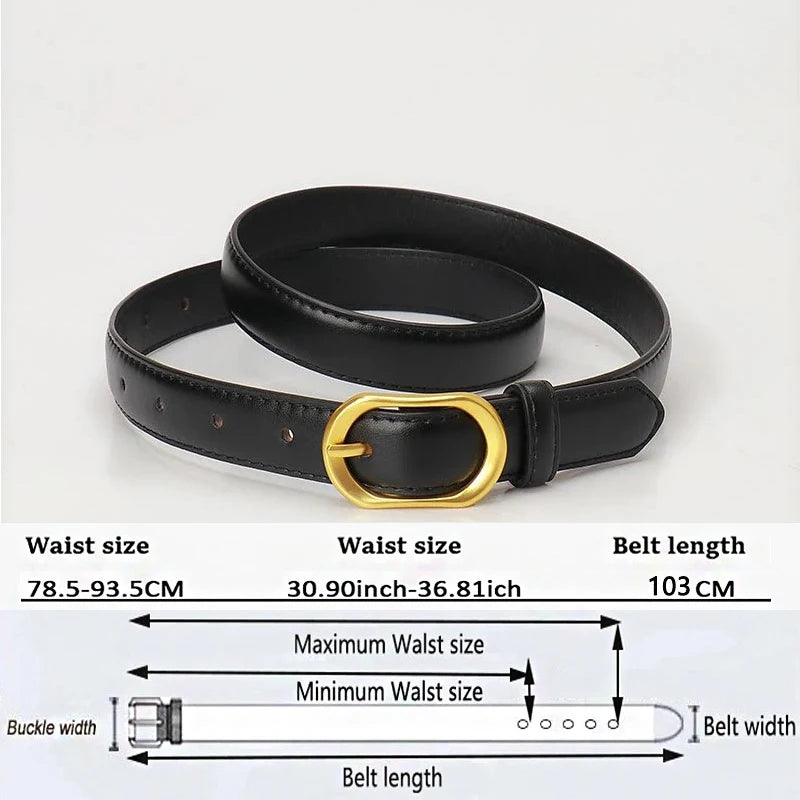 Belt for Women Designer Belts Casusl Fashion Lady Belt Black Brown White Belts for Jeans Strap for Dresses Women's Trousers Belt