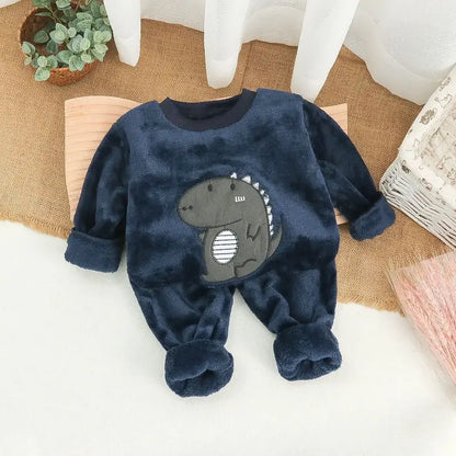 Children's Pajama Sets Bear Tops + Pants 2Pcs Kids Pajamas Winter Girl Clothing Sets 2 To 6Years Children Clothes Boys Sleepwear