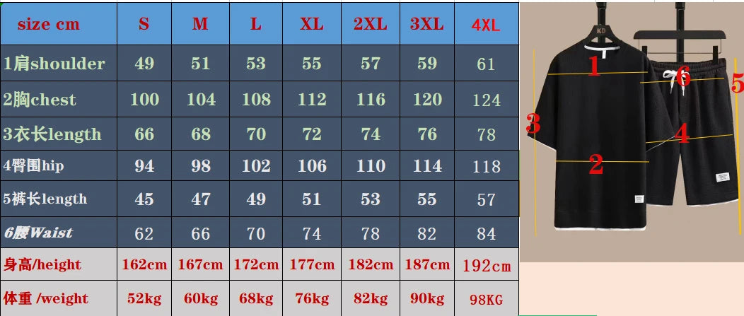 Mens Sports Suit Fashion Short Sleeve Tracksuit Men Suits Summer Men's Two Piece Set Linen Fabric Casual T-Shirt and Shorts Set