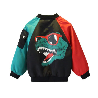 Children's Coat 2-14Y Boys' Spring Autumn Zip Jacket Kids's Windbreaker Tops Baseball Jacket