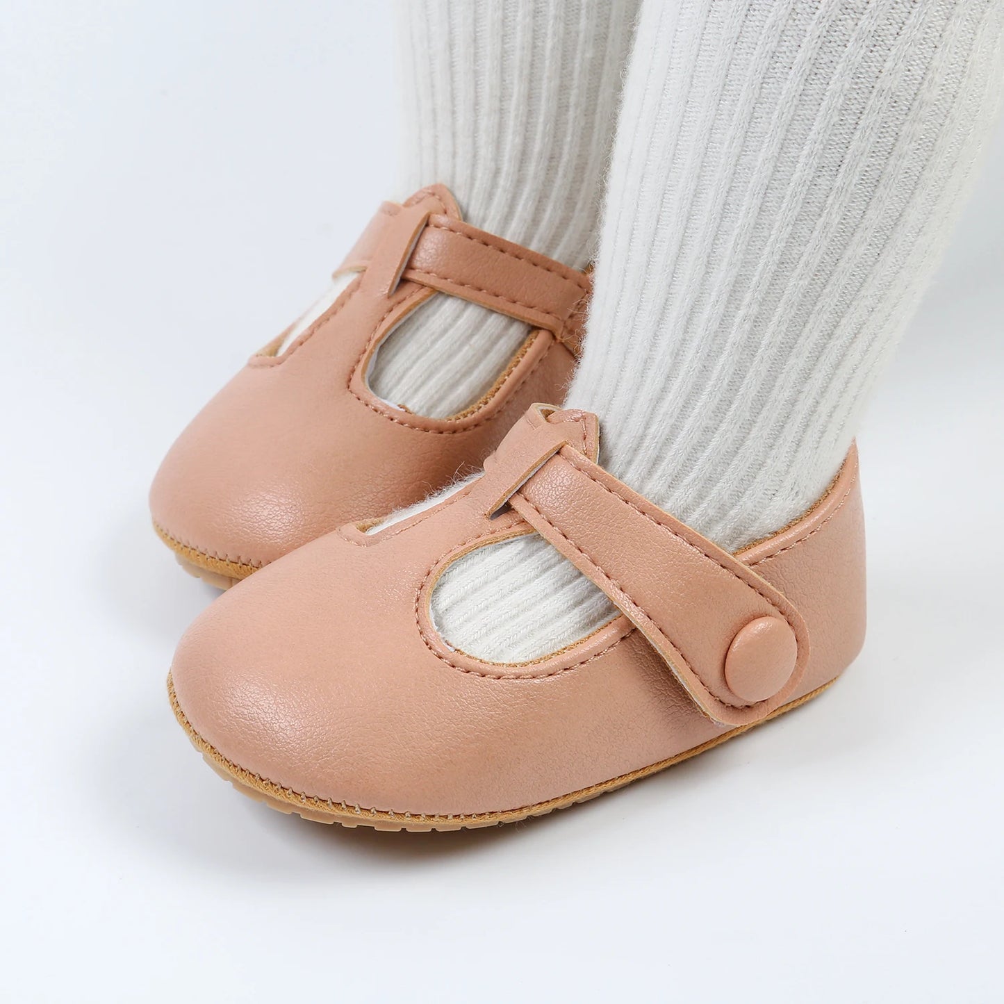 Baby Boys Girls Shoes Infant Leather Rubber Sole Anti-slip Toddler First Walkers Crib Shoes Newborn Girl Princess