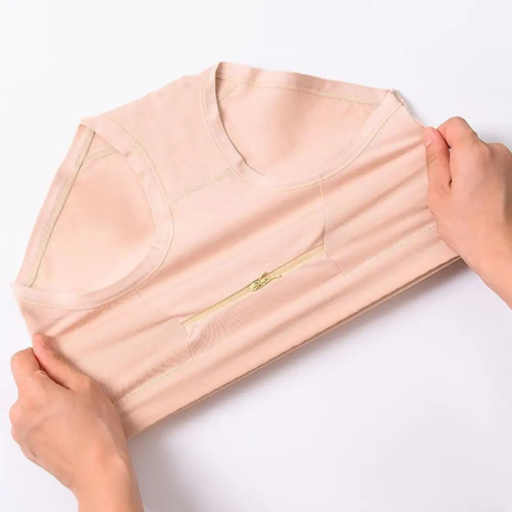 Women Underwear with Cash Pocket High Waist Breathable Cotton Underwear with Anti-theft Zipper Pocket for Women Middle-aged