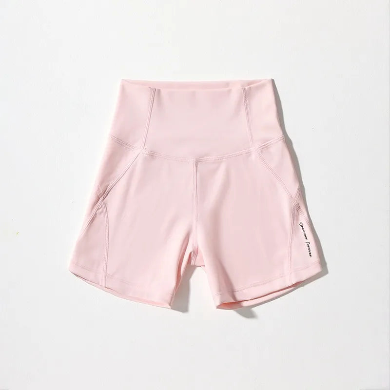 Girls Dancing Shorts Yoga Pants Summer High-elastic Sports Shorts for Kids High-waisted Slim-fit Children's Tight Capris Shorts