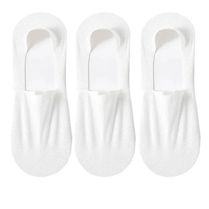 3-Pack Invisible Boat Socks – Breathable Low-Cut Socks