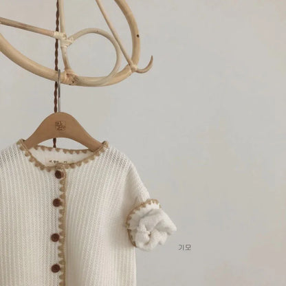 New Baby Girl Vintage Romper Japan Style Infant Soft Cotton Long Sleeve Jumpsuit Newborn Pajamas Baby Casual Home Clothes 0-24M
