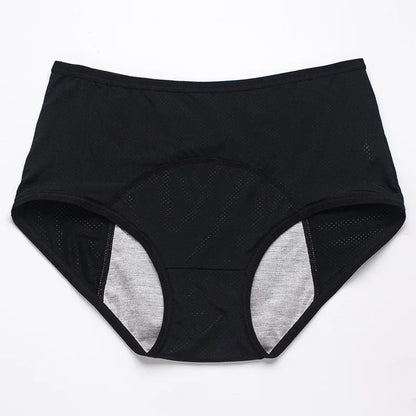 Period Underwear for Women 4 Layer Leakproof Cotton Panties Postpartum Menstrual Overnight Absorbent Underwear Seamless Moisture